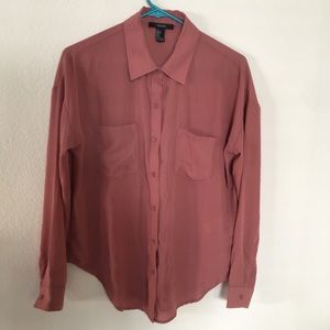 long pink blouse